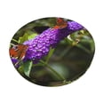 thumbnail image 1 of KLL butterfly bush flower Round Bar Chair Cushion Cover,Bar Stool Protector with Elastic, Soft Washable-13 inch, 1 of 7