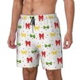 thumbnail image 1 of KLL cartoon colorful Bow tie for Mens Swim Trunks Quick Dry Swim Shorts with Built-in Compression Liner Funny Swimwear Bathing Suits-Medium, 1 of 6