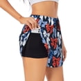 thumbnail image 1 of KLL colorful Polka dot bow Pattern Shorts Women,Athletic Shorts High Waisted Running Shorts Pocket Sporty Short Gym Elastic Workout Shorts-XX-Large, 1 of 7