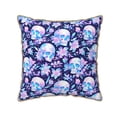 thumbnail image 1 of KLL crystal Skull flower leaf Decorative Throw Pillow Covers Velvet Soft for Couch Sofa Bedroom Living Room Outdoor (No pillow core)- 18"x18", 1 of 5