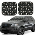thumbnail image 1 of KLL cute Skull bone Windshield Sun Shade 2-Piece Foldable Car Front Window Sunshade for Most Sedans SUV Truck- Medium, 1 of 5