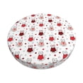thumbnail image 1 of KLL cute cat hearts Round Bar Chair Cushion Cover,Bar Stool Protector with Elastic, Soft Washable-13 inch, 1 of 7