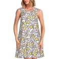 thumbnail image 1 of KLL cute rat with cheese Pattern Womens Summer Dresses 2025,Loose Round Neck Sleeveless Sundresses Tank Dresses with Pockets, 1 of 7