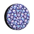 thumbnail image 1 of KLL flower Skull starry sky Pattern 14-17 inch Spare Tire Cover Universal Wheel Protector for Truck SUV Trailer Camping Rv Tire Covers-17 inch, 1 of 6