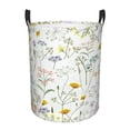 thumbnail image 1 of KLL flower and leaf Waterproof Foldable Laundry Hamper Bucket with Handles for Storage Bin,Kids Room,Home Organizer-Small, 1 of 6