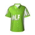 thumbnail image 1 of KLL golf ball Print Men's Hawaiian Shirt Short Sleeve Button Down Beach Shirts,3X-Large, 1 of 7