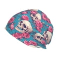 thumbnail image 1 of KLL happy Skull rose Winter Fall Beanie Knit Hats for Men & Women - Warm & Soft Stylish Toboggan Caps for Cold Weather, 1 of 1