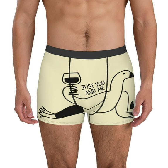 KLL just you and me Men's Cotton Boxer Briefs Underwear-Medium