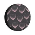 thumbnail image 1 of KLL pink hearts Pattern 14-17 inch Spare Tire Cover Universal Wheel Protector for Truck SUV Trailer Camping Rv Tire Covers-14 inch, 1 of 6