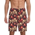 thumbnail image 1 of KLL record Skull rock for Men's 1-Pack Shorts,Sleep Pajama Shorts for Men Soft Pj Shorts Men's Pajama Bottoms Sleepwear -Large, 1 of 7