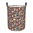 thumbnail image 1 of KLL rock record music Skull Waterproof Foldable Laundry Hamper Bucket with Handles for Storage Bin,Kids Room,Home Organizer (Medium ), 1 of 7