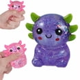 thumbnail image 1 of KLLHATOYS Axolotl Stress Ball, Soft Slow Rising Squeeze Ball, Cute Axolotl Squeeze Ball for Stress Relief, Glitter Filled Sensory Ball Holiday Party Favors, 1 of 9