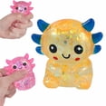 thumbnail image 1 of KLLHATOYS Axolotl Stress Ball, Soft Slow Rising Squeeze Ball, Cute Axolotl Squeeze Ball for Stress Relief, Glitter Filled Sensory Ball Holiday Party Favors, 1 of 9