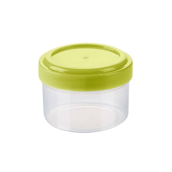 KLO 1Pcs Mini Round Seasoning Bottle Transparent Seasoning Storage Bottle With Leakproof Lid For Kitchen Picnic