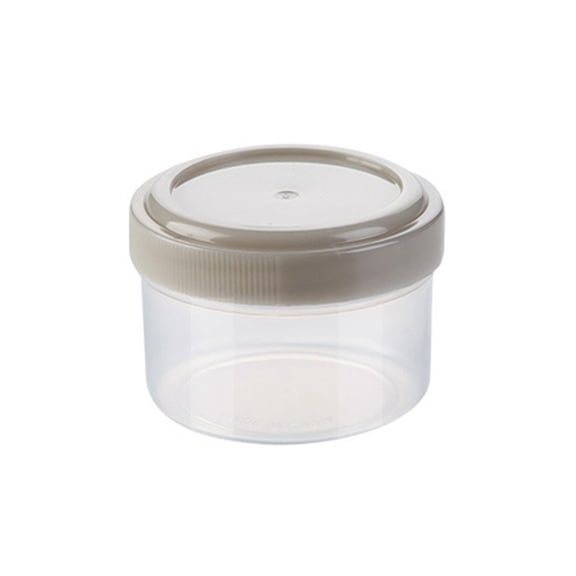 KLO 1Pcs Mini Round Seasoning Bottle Transparent Seasoning Storage Bottle With Leakproof Lid For Kitchen Picnic
