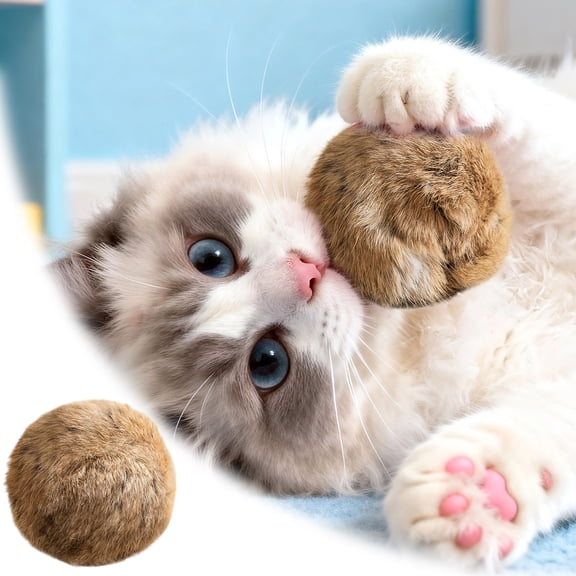 KLO 3.9 Inch Oversized Faux Interactive Cat & Stuffed Indoor For Cats Interactive Faux Cat With Realistic Texture Design For Indoor Play Cat Attracts With Fragrance Style