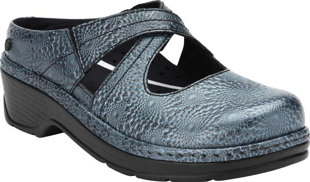 KLOGS Footwear Women's Carolina Leather Mary-Jane STEEL BLUE