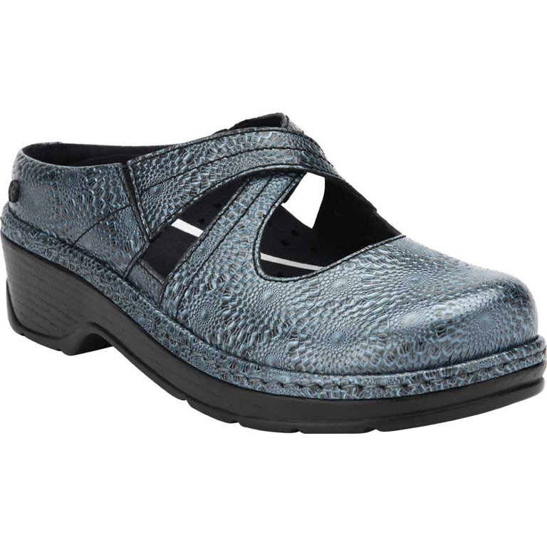 KLOGS Footwear Women's Carolina Leather Mary-Jane STEEL BLUE