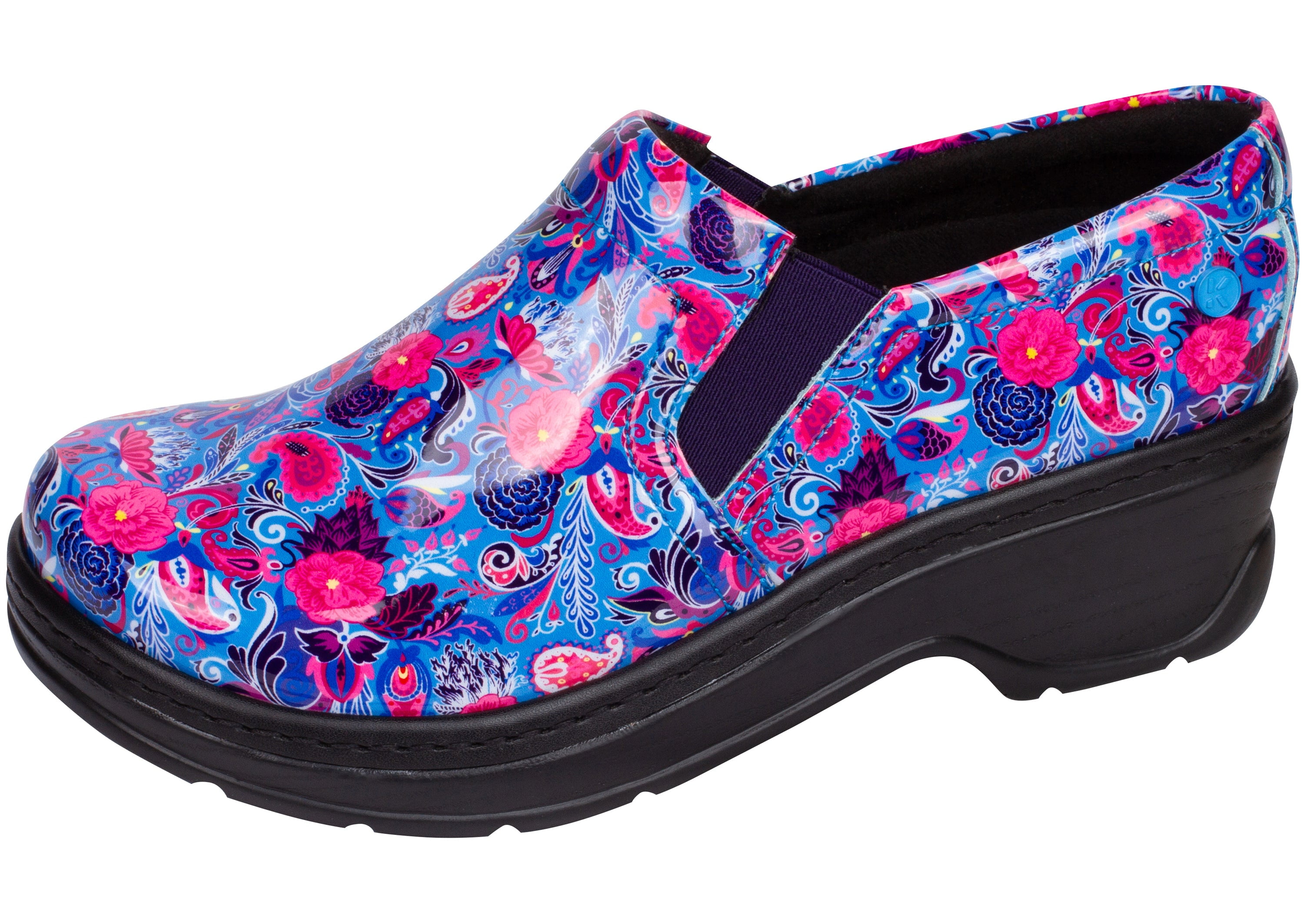 KLOGS Women s Naples Blooming Paisley Patent Leather Clog 00130010596