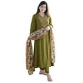 thumbnail image 1 of KLOSIA Women Embroidery Kurta and Pant Set with Dupataa - Indian Ethnic Traditional Wear Kurta Set, 1 of 6