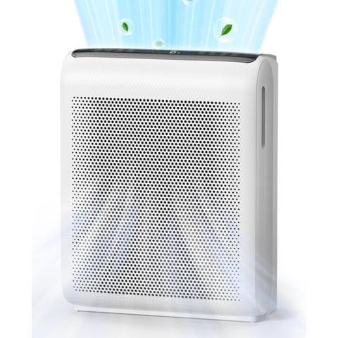 KLOUDIC Air Purifier for Home Large Room Up to 1900 Sq. Ft with Washable Filters, Air Quality Sensors for Pet hair, Pollen, Smoke, Air Cleaner for Bedroom