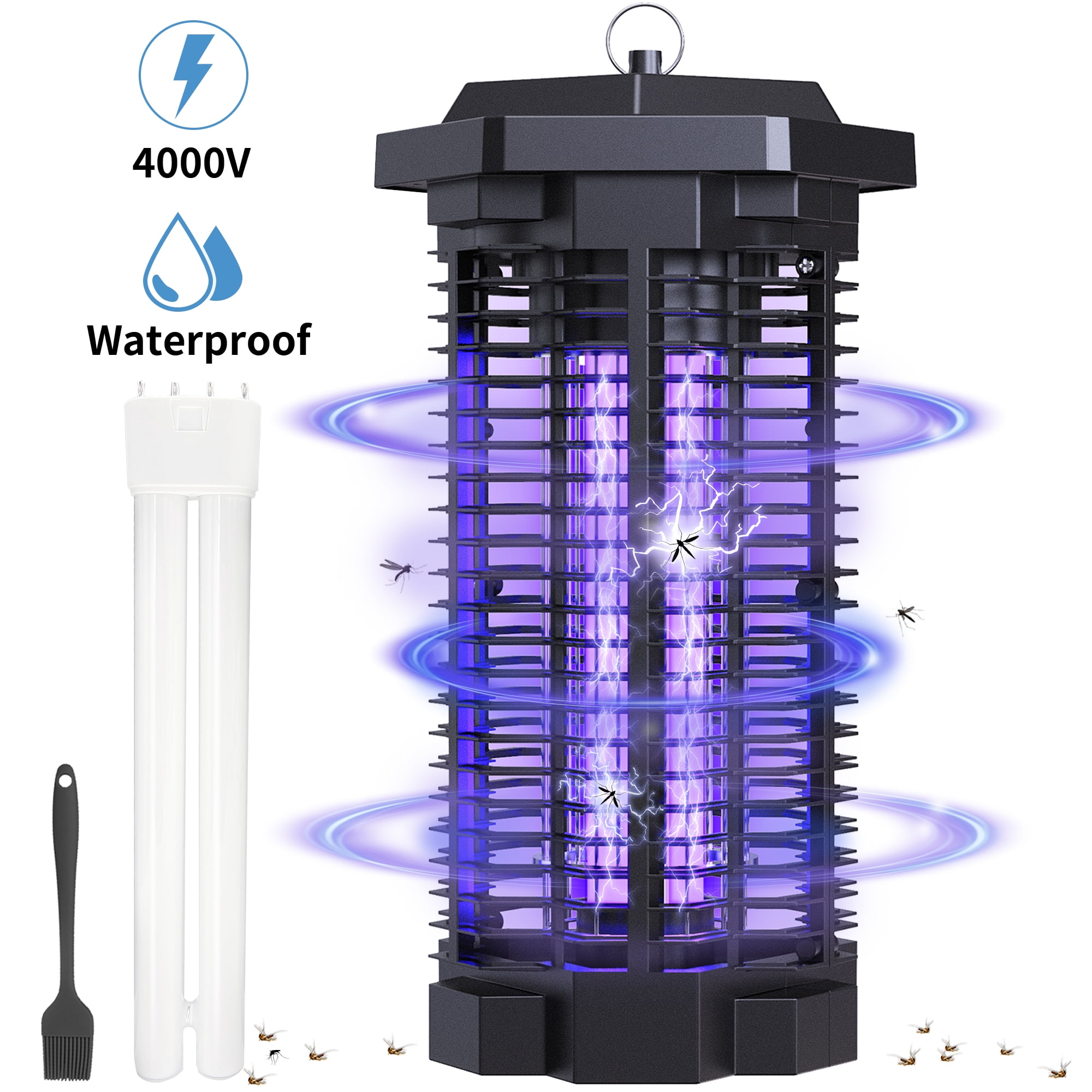 Bug Zapper with Light Sensor, Mosquito Zapper Outdoor 18W  Electric Insect Killer, Waterproof Mosquito Killer, Mosquito Repellent  Outdoor, Fly Trap for Home Garden Patio, Outdoor Mosquito Control : Patio,  Lawn
