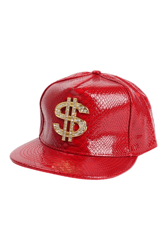 Baseball&nbsp;Hats for Women Unisex Metallic Finish Baseball Caps with Intricate Embroidered Detailing and High-Gloss Surface for a Stylish Urban Look,Red,One Size