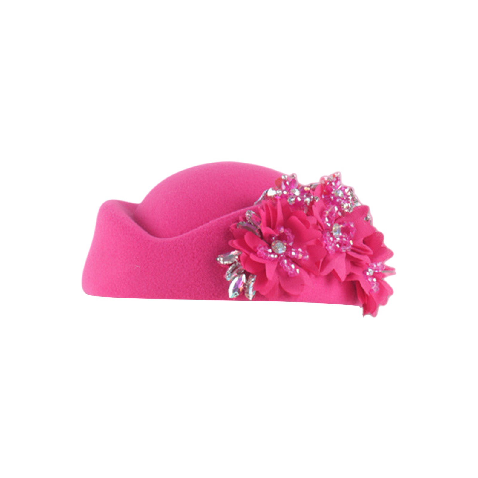 KLOY2K Top-Rated Women Church Hats with Floral Applique  display picture 3
