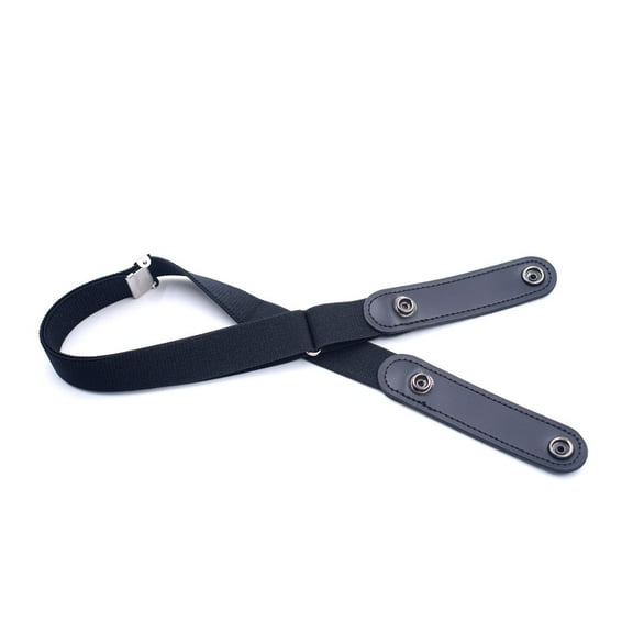 KLOY2K Unisex No-Buckle Belt, Stretch Nylon (60-90Cm) for Kids & Adults, Jeans & Casual Pants No Buckle Stretch Adjustable Belts,Black One Size