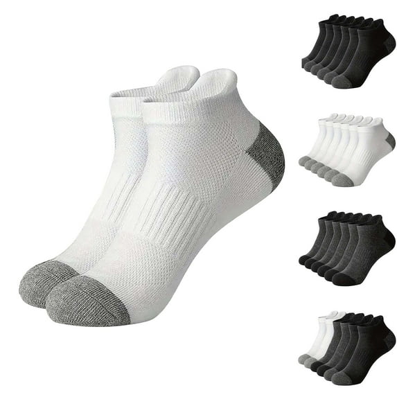 KLOY2K Winter Socks for Men Thermal Professional Basketball Sports Socks - Large Size Rubber Cotton Athletic Socks for Men,White,One Size
