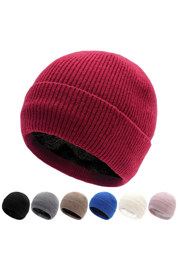 Women's Oversized Chunky Knit Wool Beanie Hat, Extra Loose and Soft Woolen Slouchy Cap for Cold Weather Comfort, One Size Fits Most,Blue,One Size