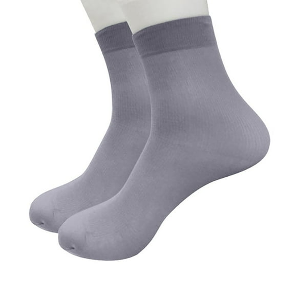 KLOY2K Womens Socks-Women's Classic Ankle Socks - Ultra Thin Breathable Everyday Wear,Grey,A