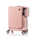 KLQDZMS Carryon Travel Luggage Front Opening Laptop Boarding Case USB
