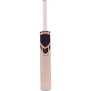 KLR Plus Kashmir Willow Cricket Bat, Handcrafted Grade R Willow with Web Tape Front Sticker Back Kashmir Willow Handle, Red and Black
