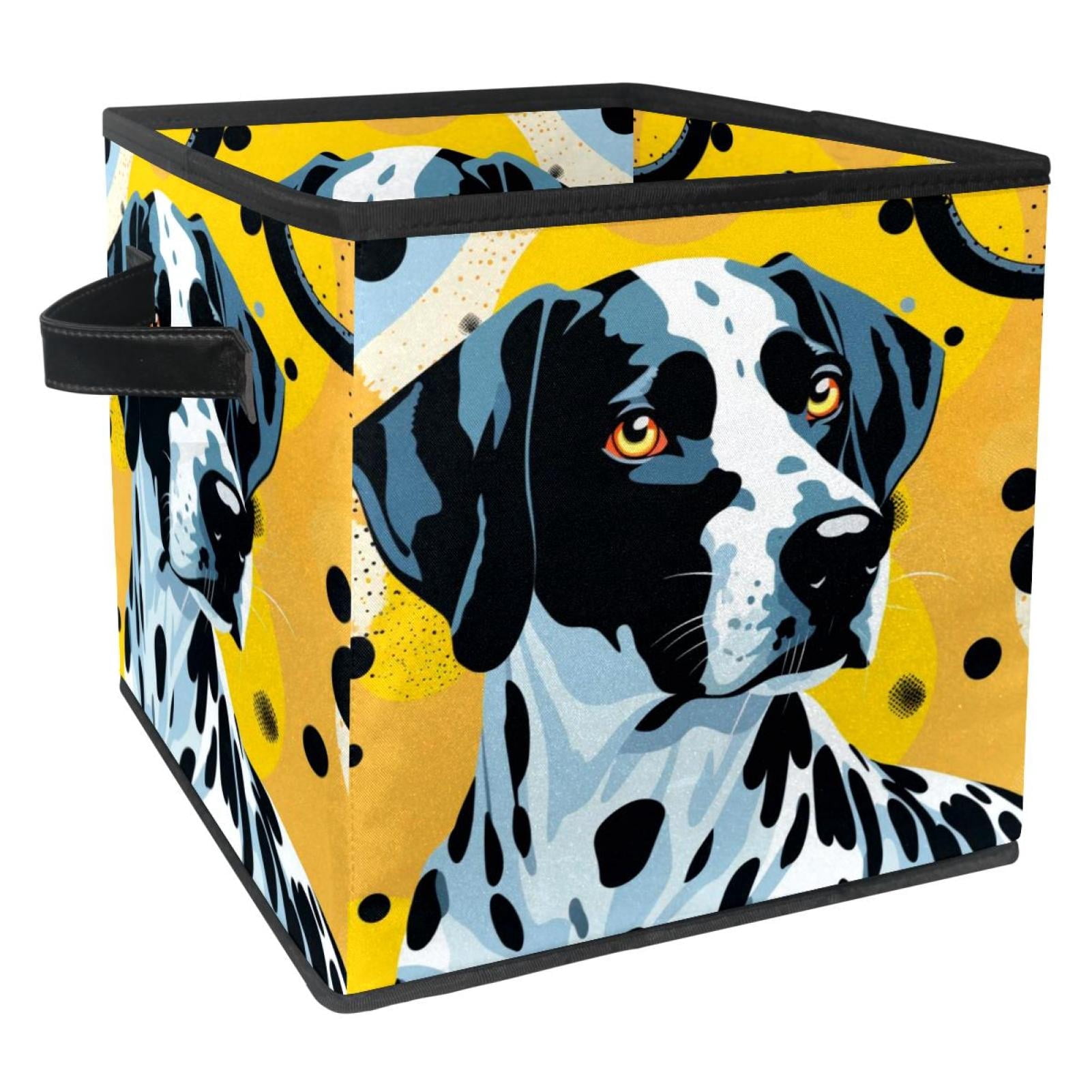 KLURENT Dot Dog Toy Box Chest Collapsible Sturdy Toy Clothes Storage klurent-dot-dog-toy-box-chest-collapsible-sturdy-toy-clothes-storage