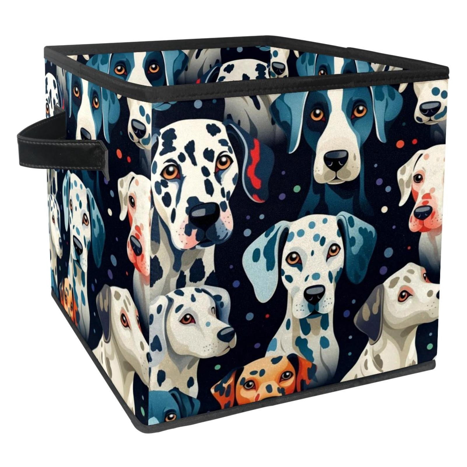 KLURENT Dot Dog Toy Box Chest Collapsible Sturdy Toy Clothes Storage klurent-dot-dog-toy-box-chest-collapsible-sturdy-toy-clothes-storage