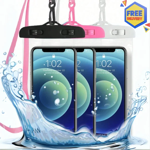 KLYNE- 1 Pc Waterproof Phone Pouch Suitable For Pool Universal Waterproof Phone Case