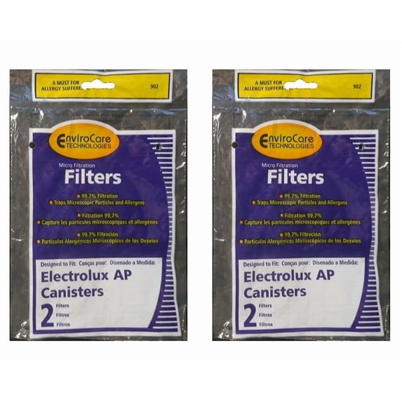 KLYNE - 2 Set Ap100 Le 2100 Exhaust Filter Fits For Envirocare Canister Vacuum Cleaner