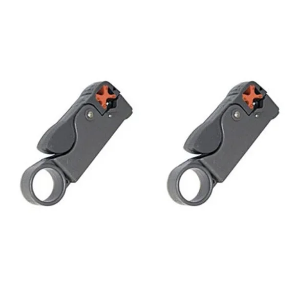 KLYNE - 2X Coax Cable Strippers For Rg-6, Rg-58, Rg59, Rg-8X Adjustable Blade 2 Pcs Lot