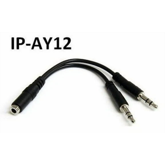 KLYNE - 3.5Mm 4-Position Jack To Dual 3-Position 3.5Mm Plug Headset Splitter Adapter