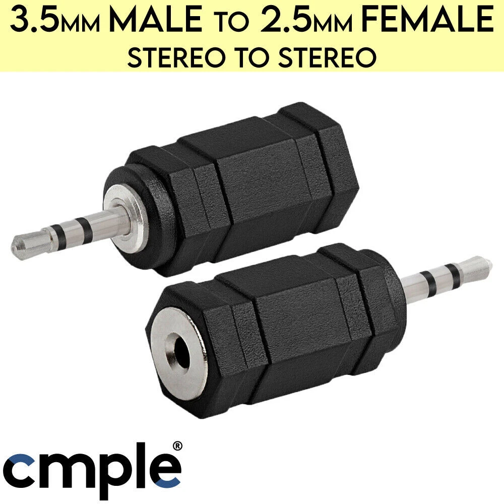 KLYNE- 3.5Mm Adapter 2.5Mm To 3.5Mm Converter Male To Female Stereo ...