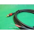 thumbnail image 1 of KLYNE- 4 Ft Dc Pro Speaker Subwoofer Shielded Cable, Gold Rca To Bare Wire., 1 of 2