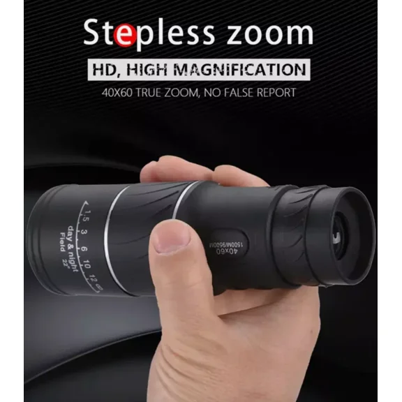 KLYNE- 40X60 Monocular Binoculars With Night Vision Bak4 Prism High Power Waterproof#*