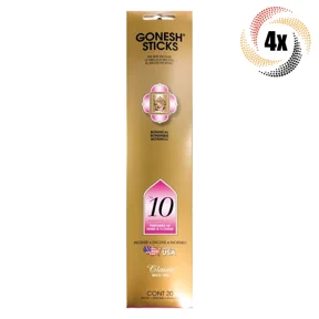 KLYNE - 4X Packs Gonesh Incense Sticks #10 Perfumes Of Herbs & Flowers - 20 Sticks