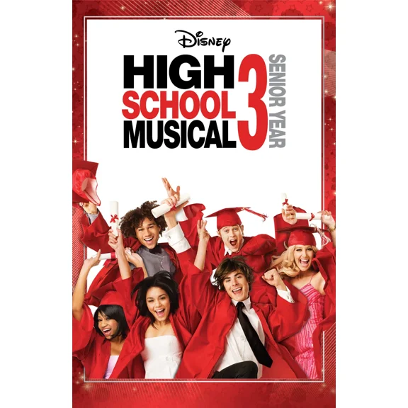 KLYNE - Aa1973 High School Musical 3 Senior Year Film 2008 Red Movie Poster 11X17