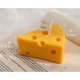 thumbnail image 1 of KLYNE - Cheese Shaped Scented Decorative Candle - Cute Fun Home Kitchen Food Decor Gift, 1 of 6