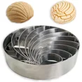 thumbnail image 1 of KLYNE - Concha Cutter Mexican Bread Mold Made Of Stainless Steel 4.1 Inch, Concha Stamp, 1 of 3