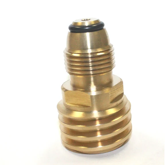 KLYNE - Converts Propane Lp Tank Pol Service Valve To Qcc Outlet Brass Adapter (Type 1)