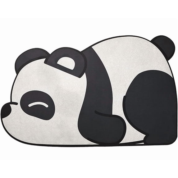 KLYNE - Cute Cartoon Panda Bath Mat Super Absorbent Quick Dry Floor Mat Shower Mat 30"