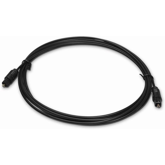 KLYNE - Digital Optical Audio Cable - 12 Ft - Toslink - Optic Fiber Cord - Ultra Thin